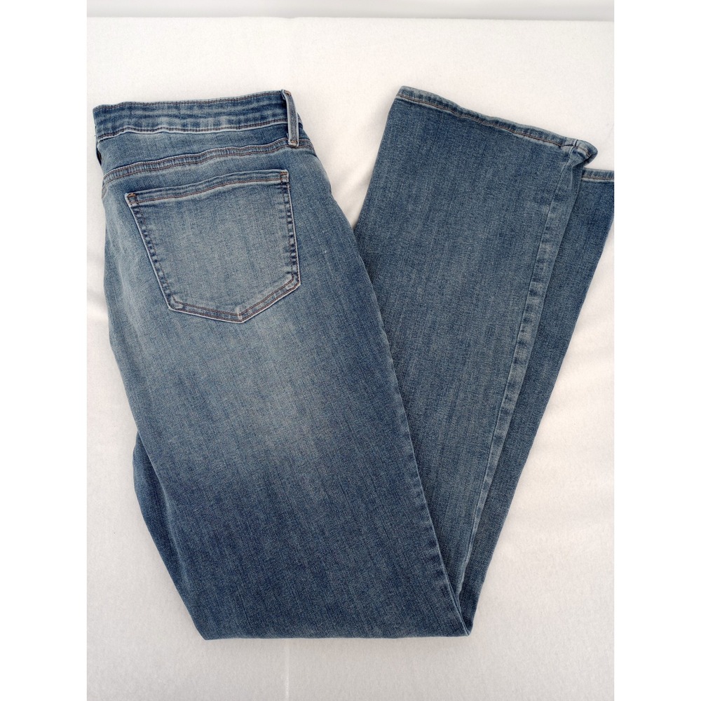 NYDJ Barbara Bootcut Jeans Women 14 Blue High Rise Stretch Denim